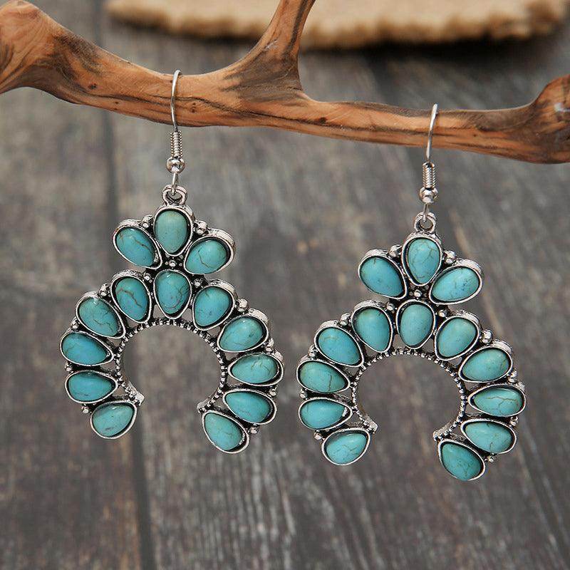 Stunning Artificial Turquoise Drop Earrings for Women