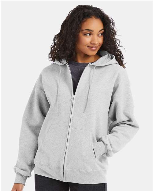 Hanes F280 Unisex Ultimate Cotton® Full-Zip Hooded Sweatshirt