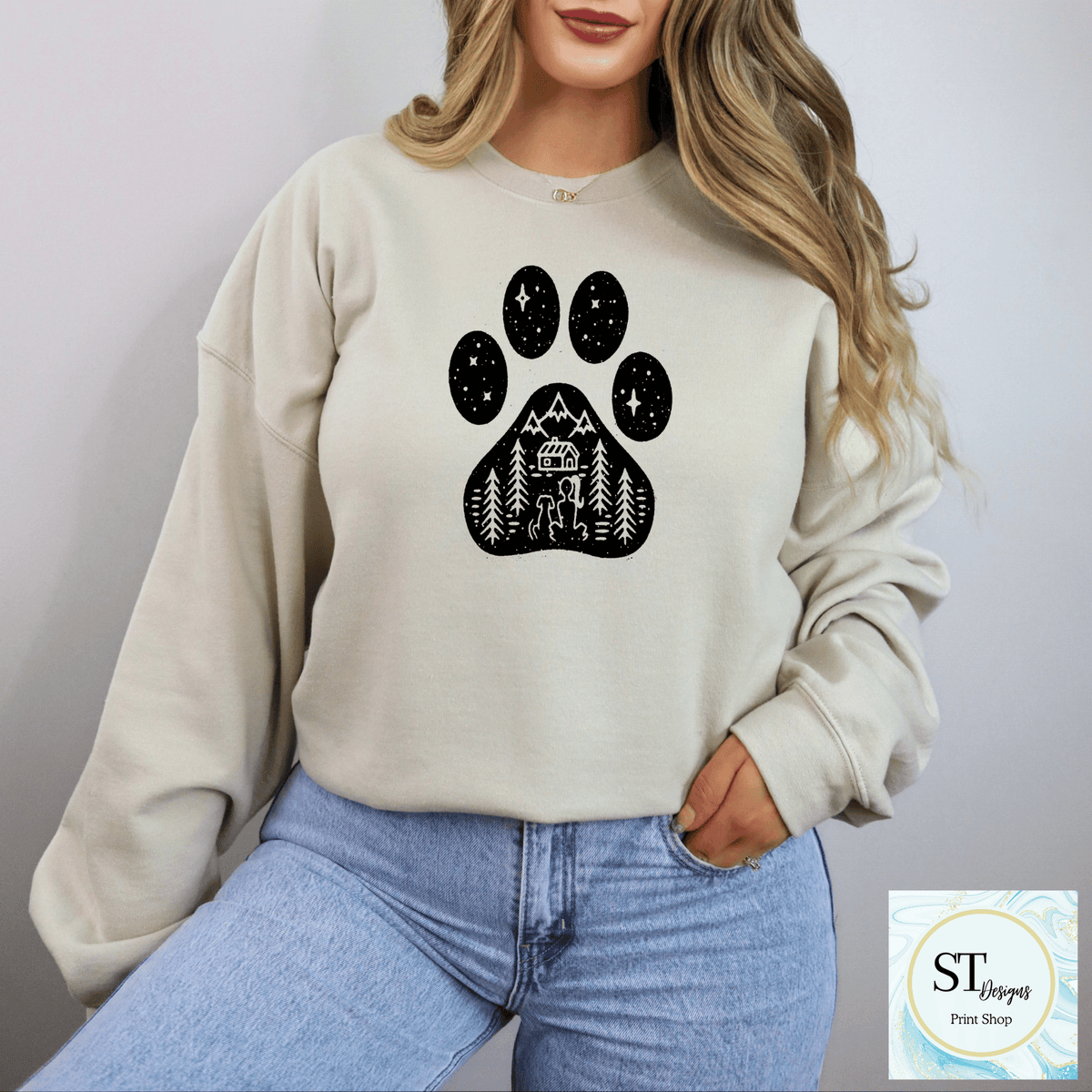 Mountain Dog Paw Print