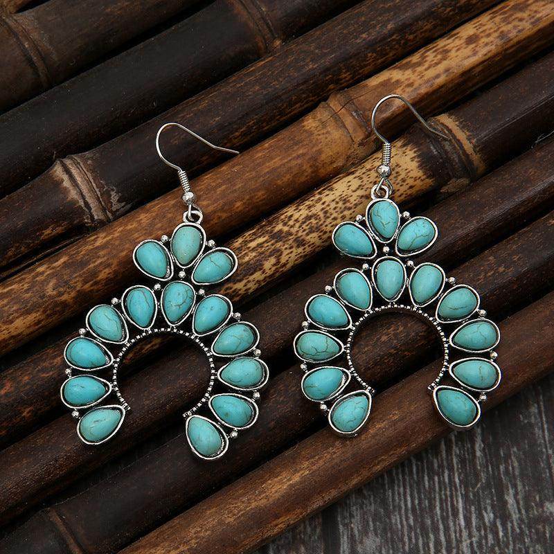 Stunning Artificial Turquoise Drop Earrings for Women