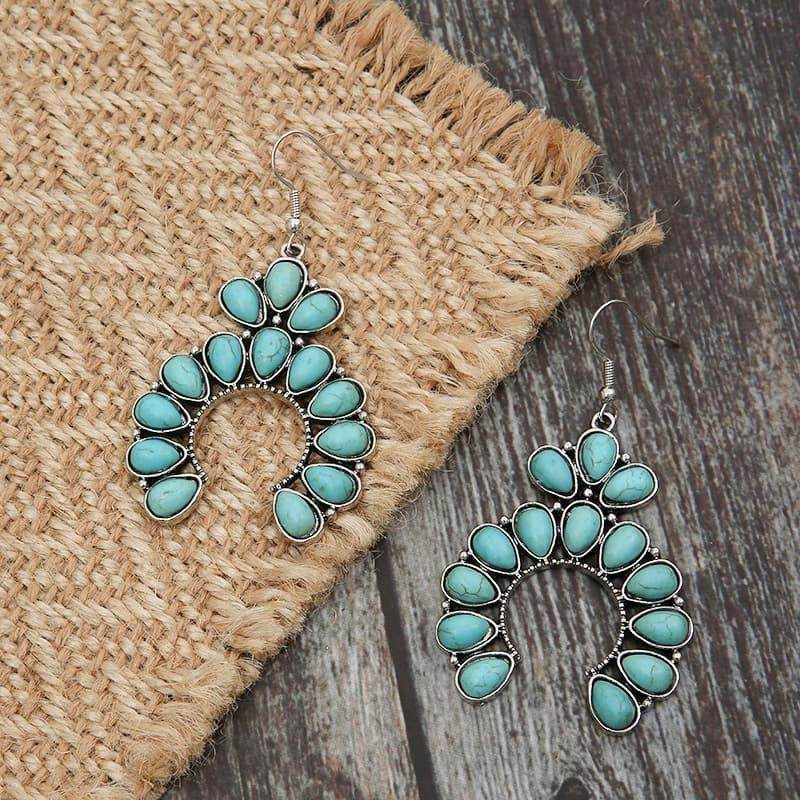 Stunning Artificial Turquoise Drop Earrings for Women