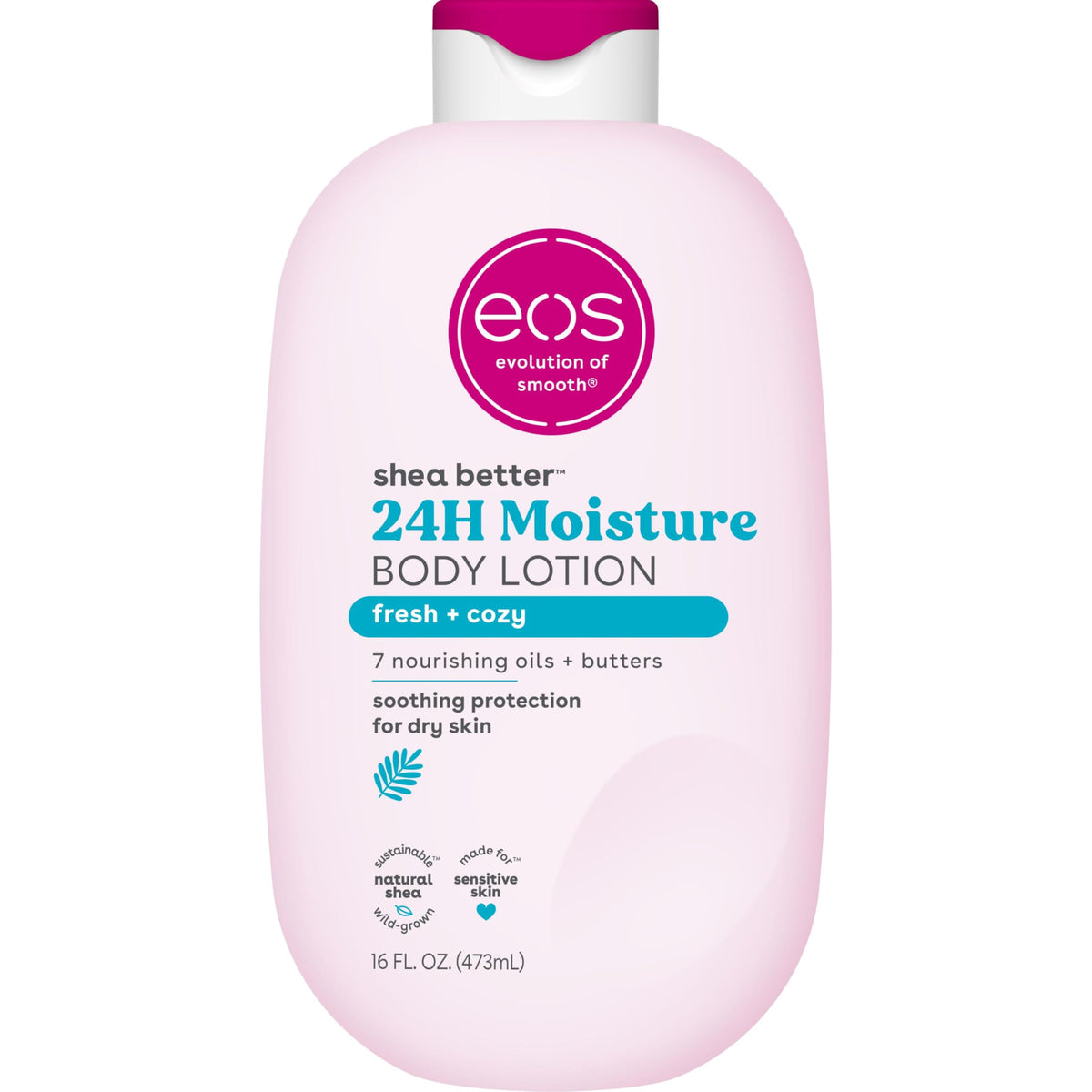 eos Shea Better Body Lotion- Vanilla Cashmere, 24-Hour Moisture, 16 fl oz