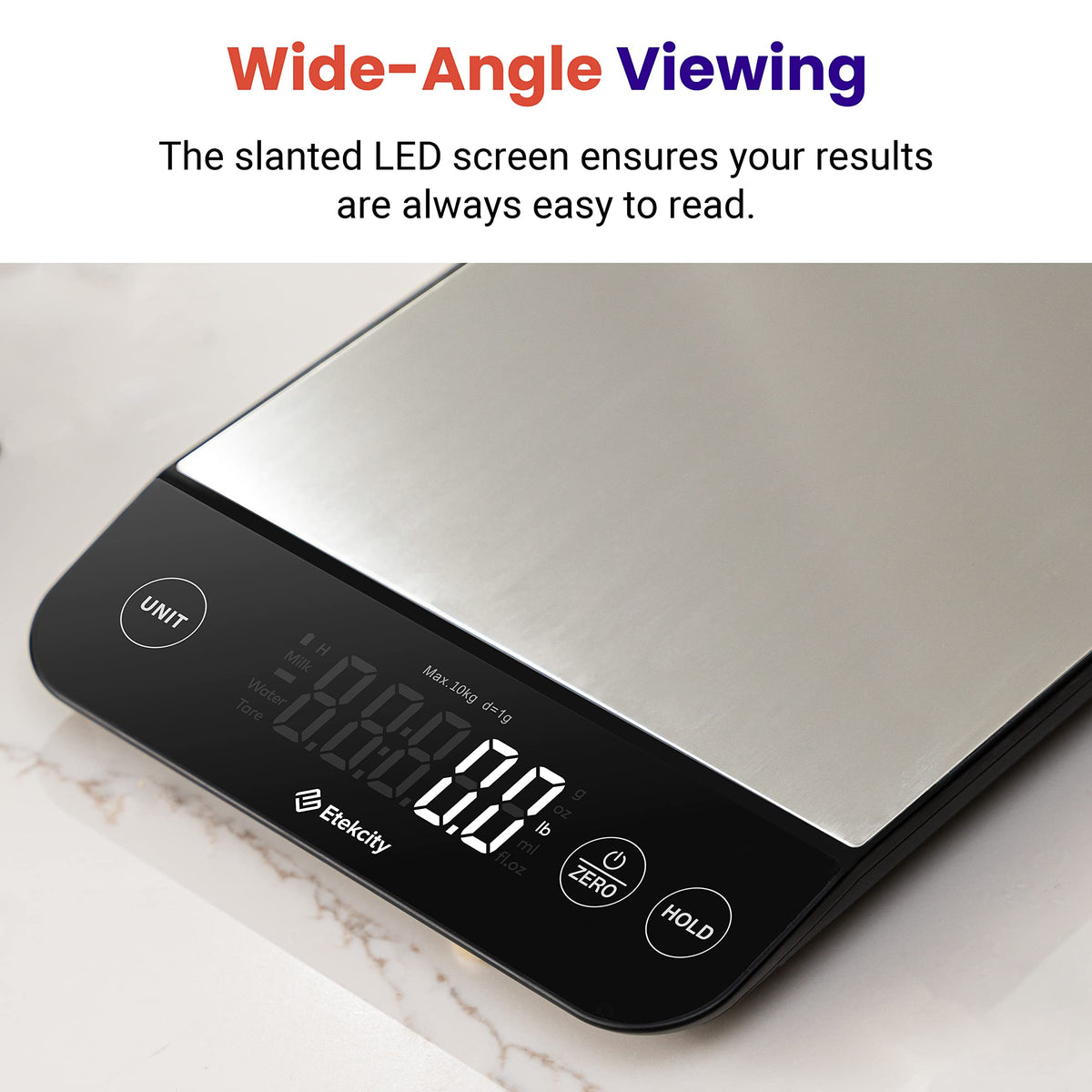 Etekcity Food Kitchen Scale, Digital Grams and Ounces, 11lb