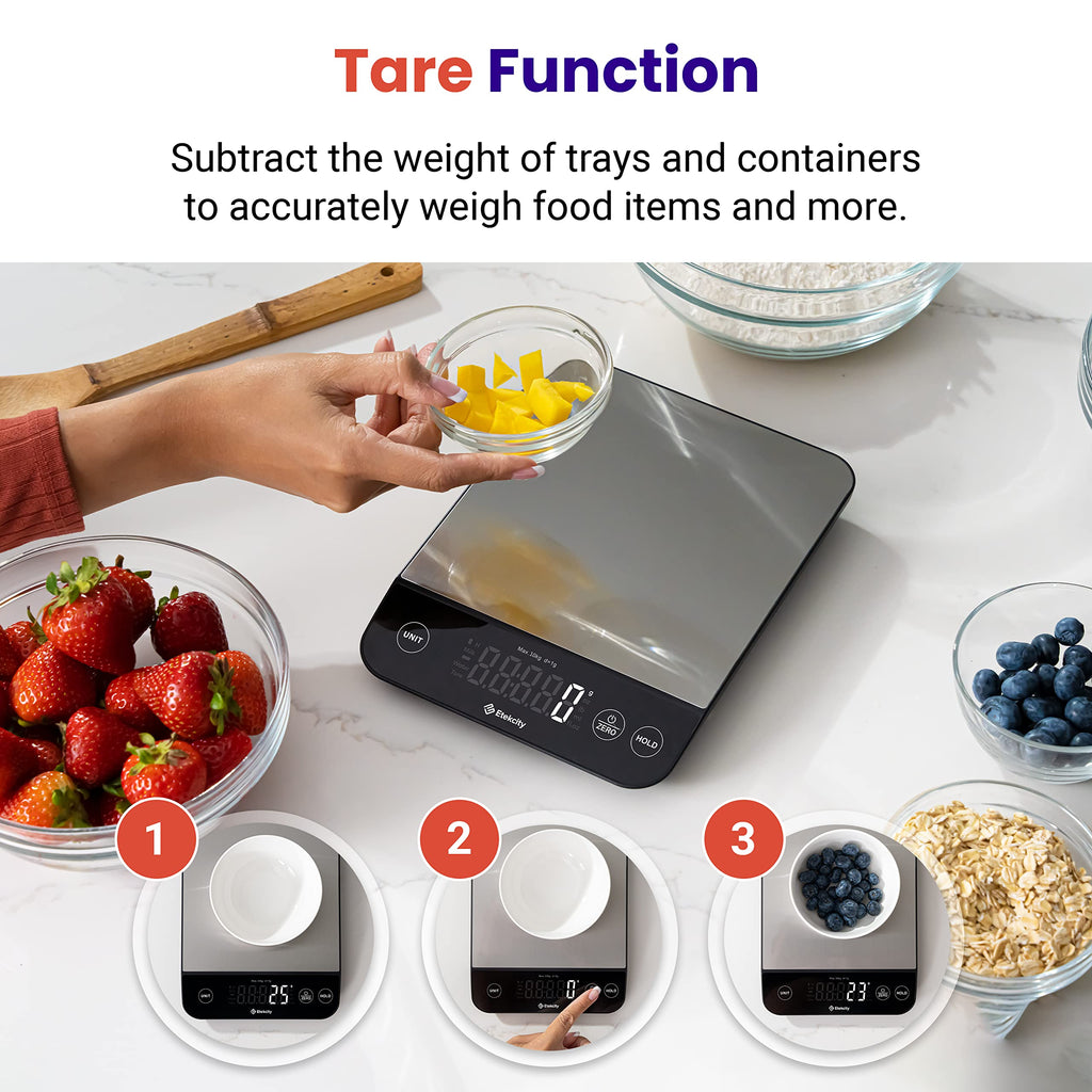 Etekcity Food Kitchen Scale, Digital Grams and Ounces, 11lb