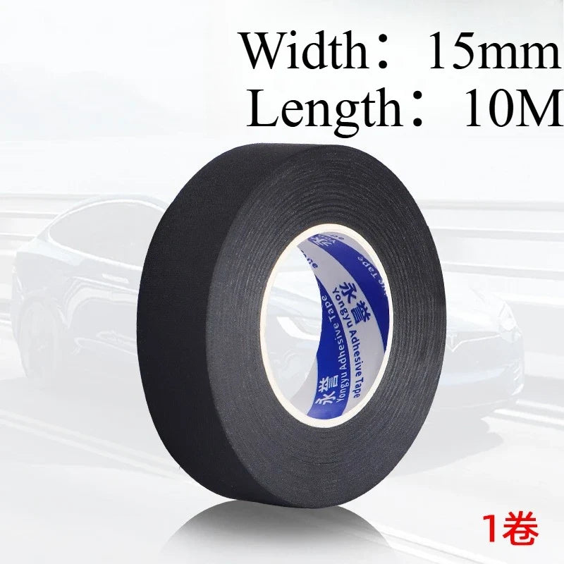 9/15/19/25/mm Electrical Insulation Heat-resistant Wiring Harness Tape  PET Bundle Flame Retardant Tape