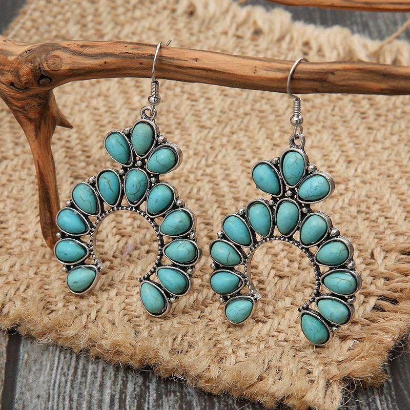 Stunning Artificial Turquoise Drop Earrings for Women