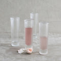 Pressed Clear Champagne Glasses - Set of 4